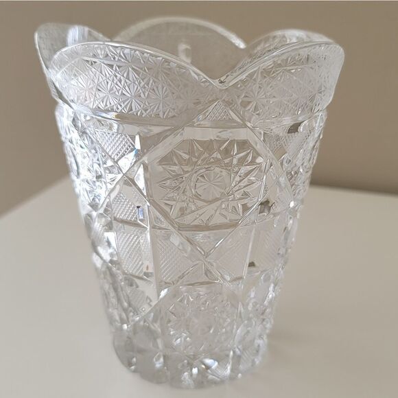 Crystal Pinwheel Vase #0366 - Picture 6 of 11